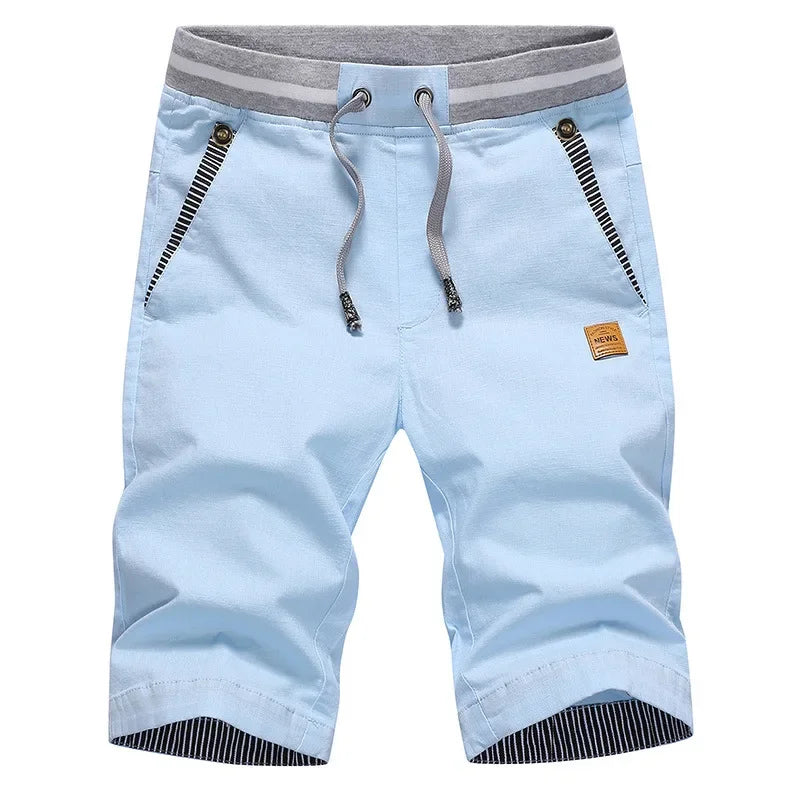 Sport Shorts Man Summer Men's Casual Cotton Linen Shorts Beach Short Pants Male Bermudas Trend Breeches Casual Classic Brand