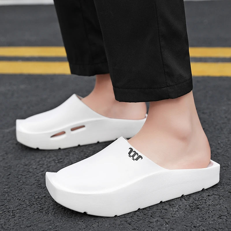Original Men Slippers Slides Summer Beach Shoes Soft Indoor Thick Bottom Sandal Suitable Outdoor Sandals Flip Flops Designer