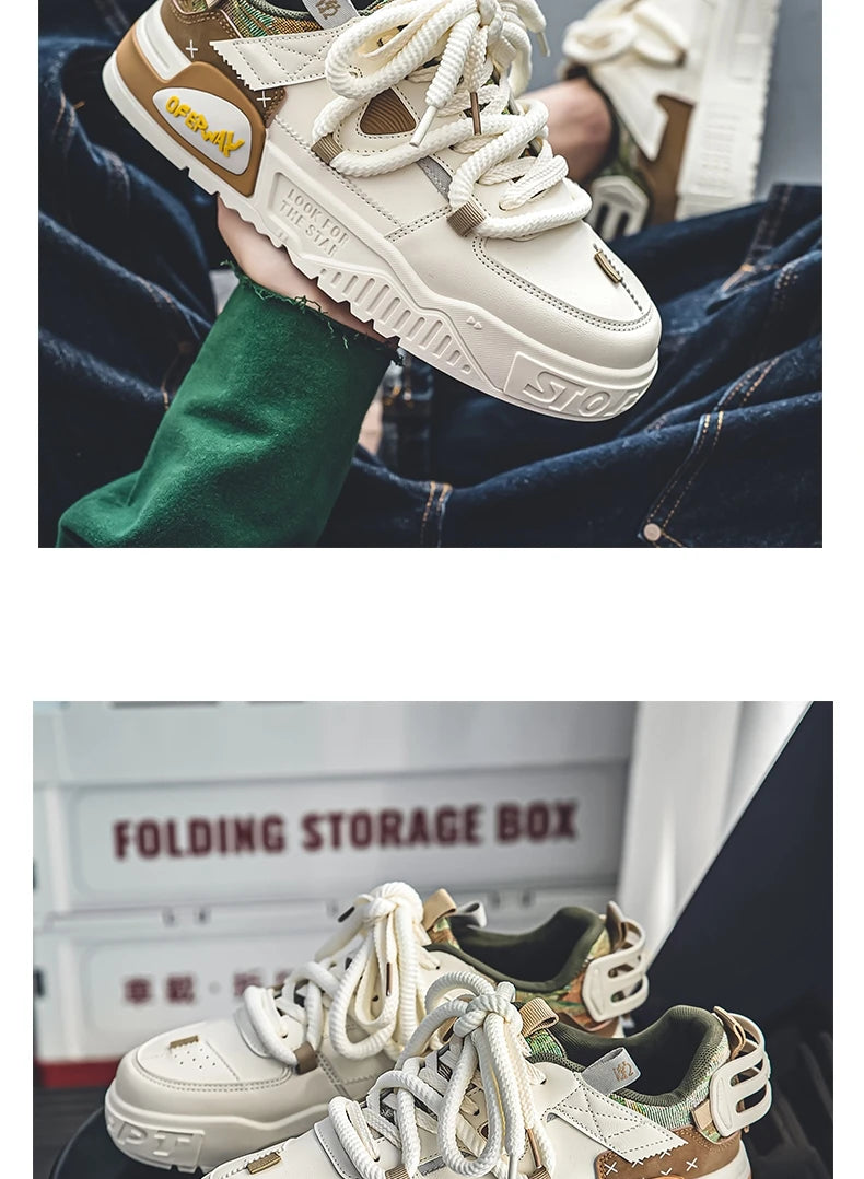 Shoes For Men Tennis Bread Hip-Hop Punk Skateboard Shoes Fashion Male Sneakers Couple Outdoor Sport Casual Shoes