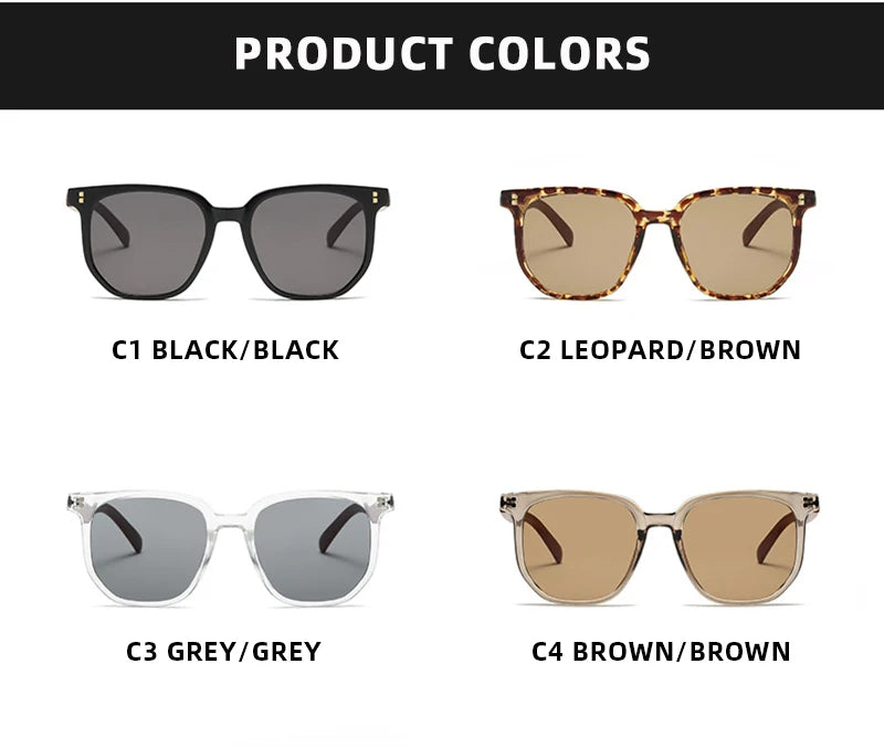 Classic Big Woodgrain Sunglasses Men women Retro Oversize Square Sun Glasses Male Female Fashion Summer Vacation Driving Shades