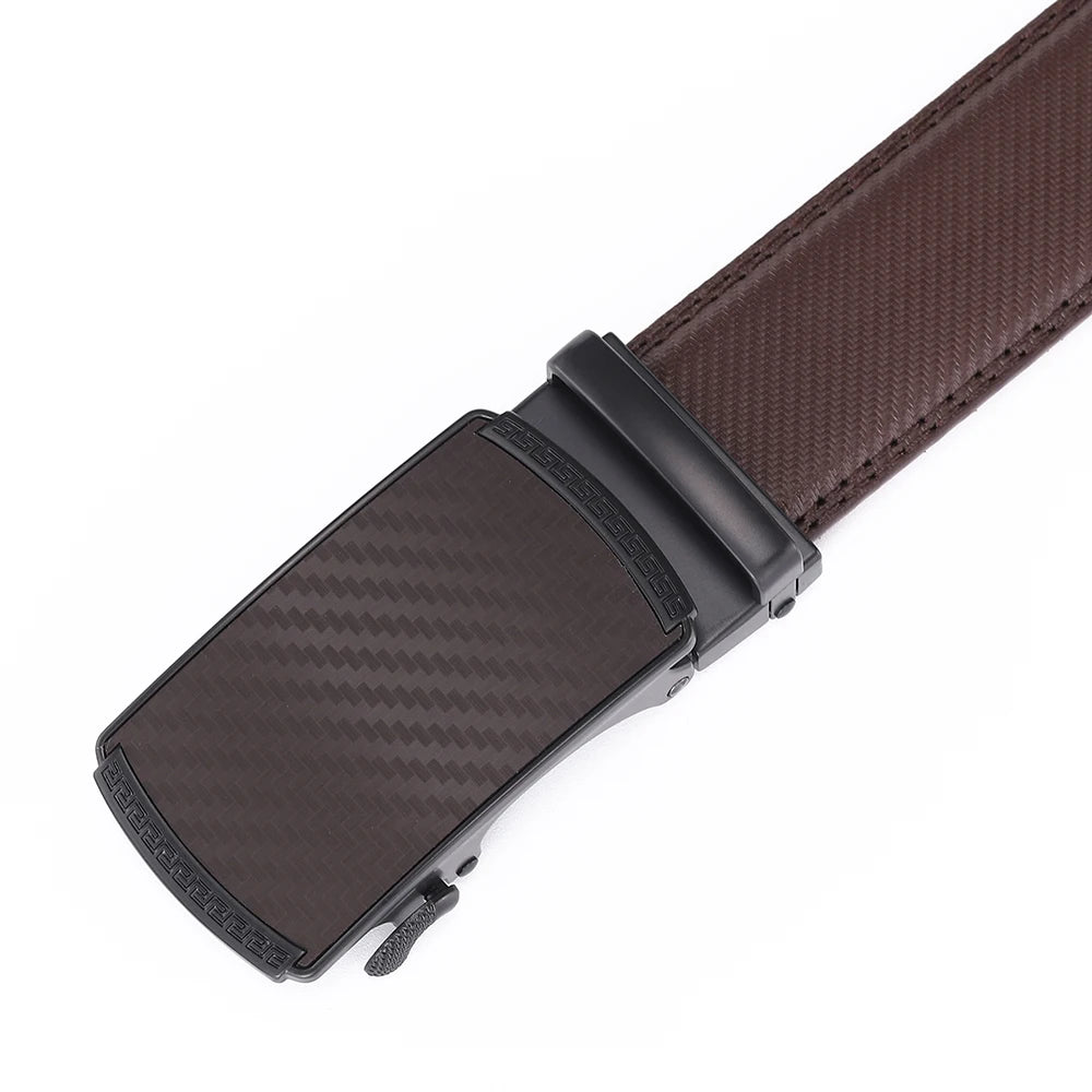 Men Leather Belt Alloy Automatic Buckle Male Belt Man Fashion Belts Genuine Leather Luxury Belts for Men Business Designer Blue