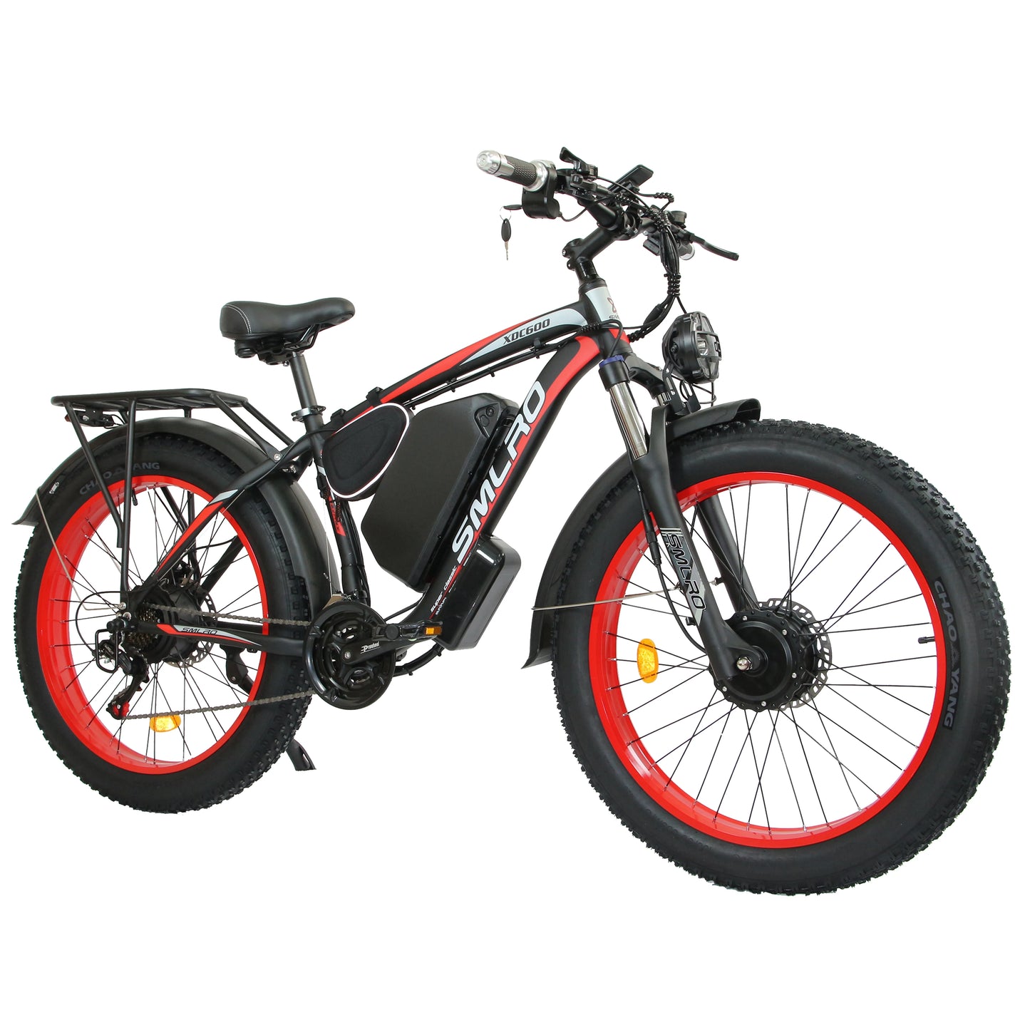 SMLRO XDC600 Adult Off-Road Ebike 3000W 52V 30Ah Hydraulic Disc Brakes Electric Bicycle 26*4.0" Fat Tire Mountain Electric Bike