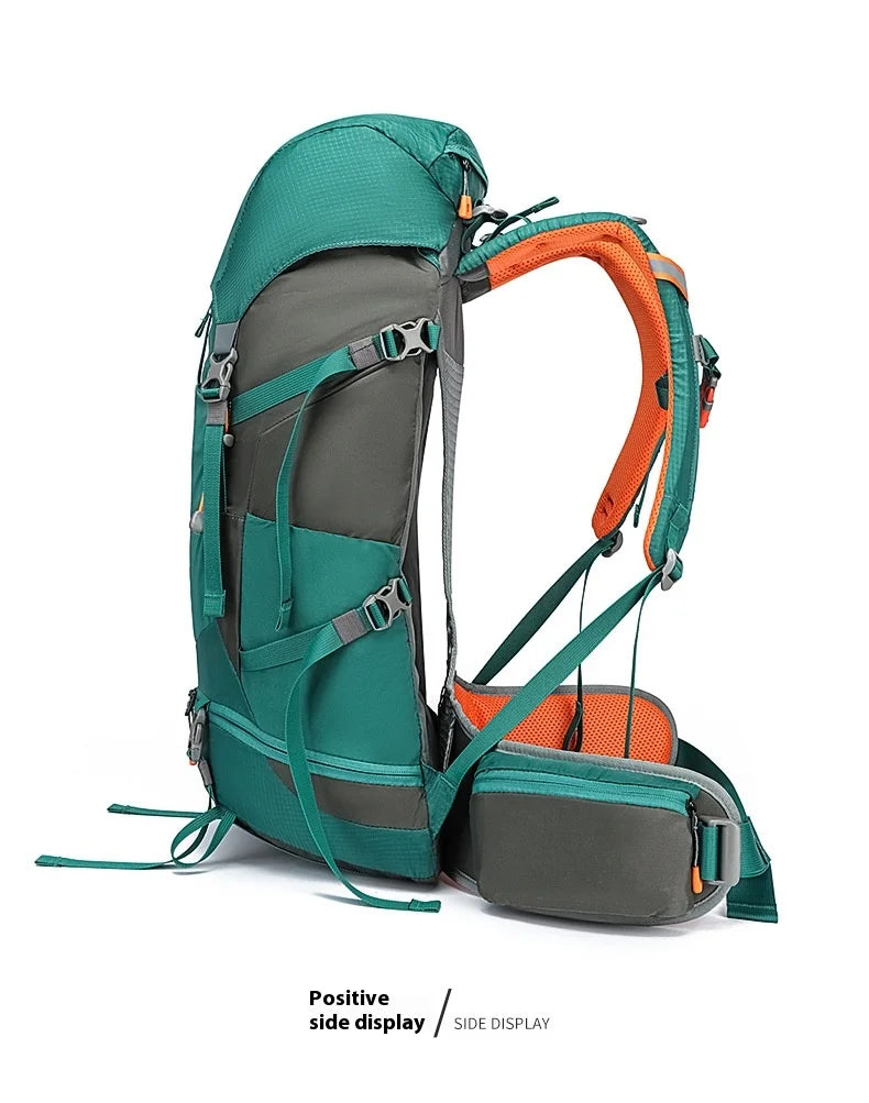 48L Camping Backpack Travel Bag For Men Large Capacity Outdoor Sport Trekking Hiking Mountaineering Shoulder Bag with Rain cover