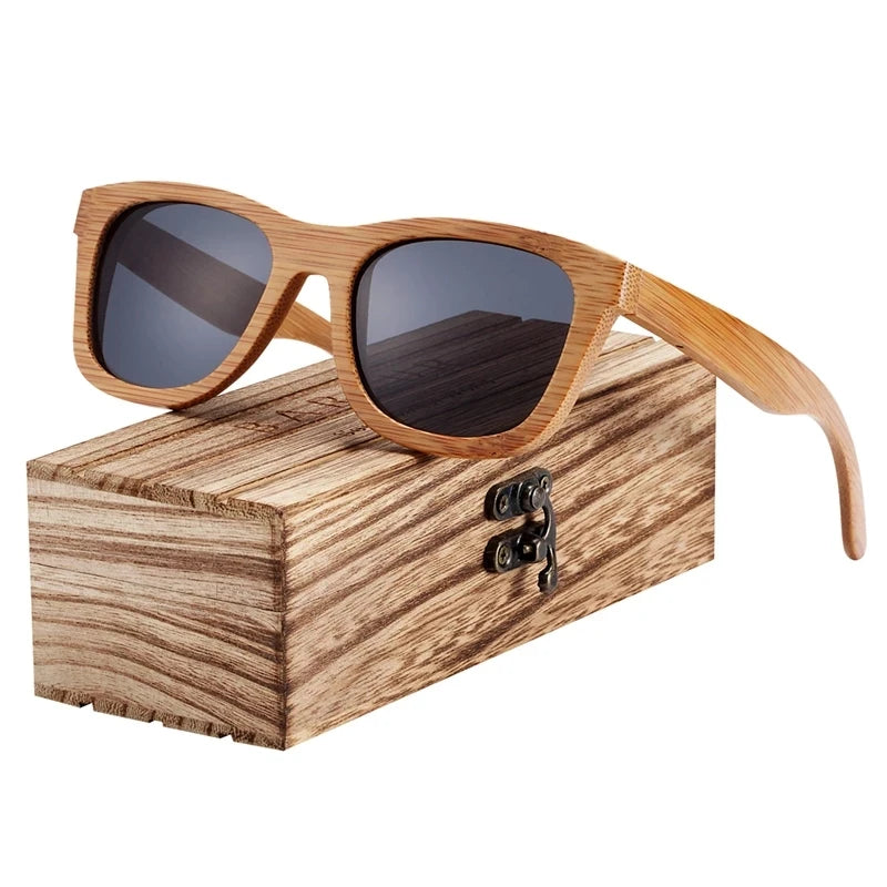 Wood Bamboo Sunglasses Men Women Classic Fashion UV400 Vintage Driving Sun Glasses Black Fishing Eyewear UV400 Eyeglasses