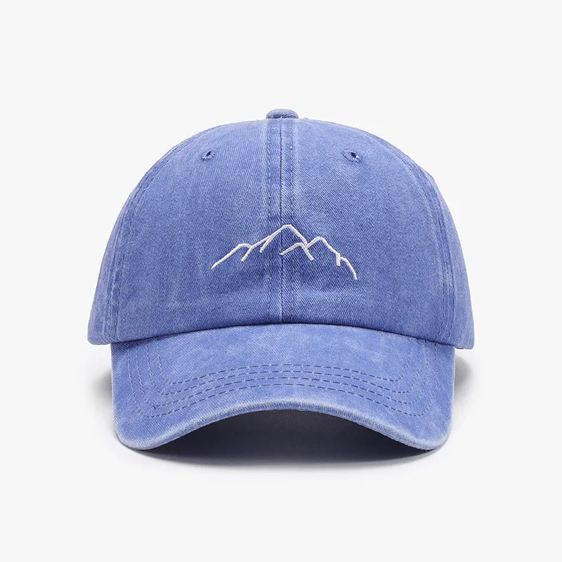 Baseball Cap for Men Women Soft Washed Cotton Mountain Range Embroidery Dad Hats Fashion Outdoor Sports Golf Caps Dropshipping