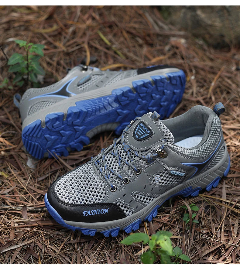 2025 Hiking Shoes for Men Non-slip Trekking Sneaker Spring Summer Breathable Rock Climbing Shoes Men Sport Outdoor Sneakers Man