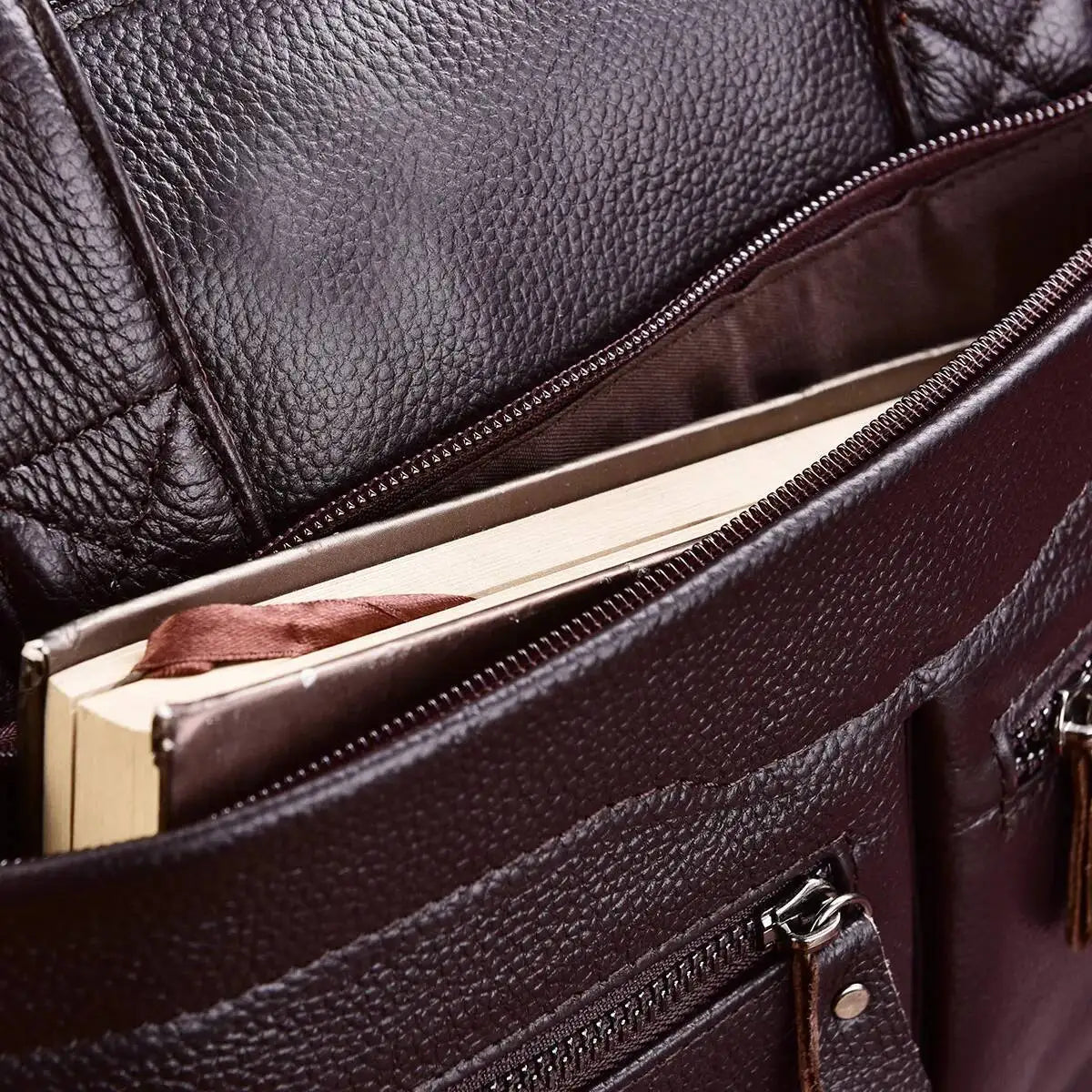 Business Laptop Bag Genuine Handbags Male Travel Briefcases Men High Quality Cowhide Leather Messenger Bags