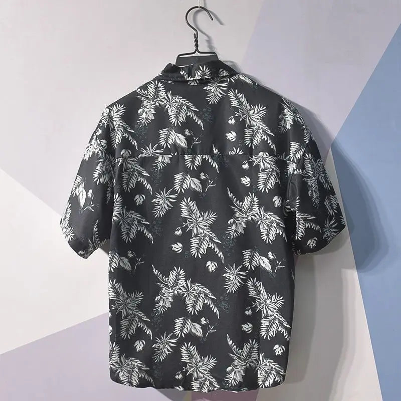 Printed Shirts And Blouses For Men Colourful Hip Hop Clothing Geometric Funny Man Tops Hawaiian Graphic With Pocket Floral Xxl S