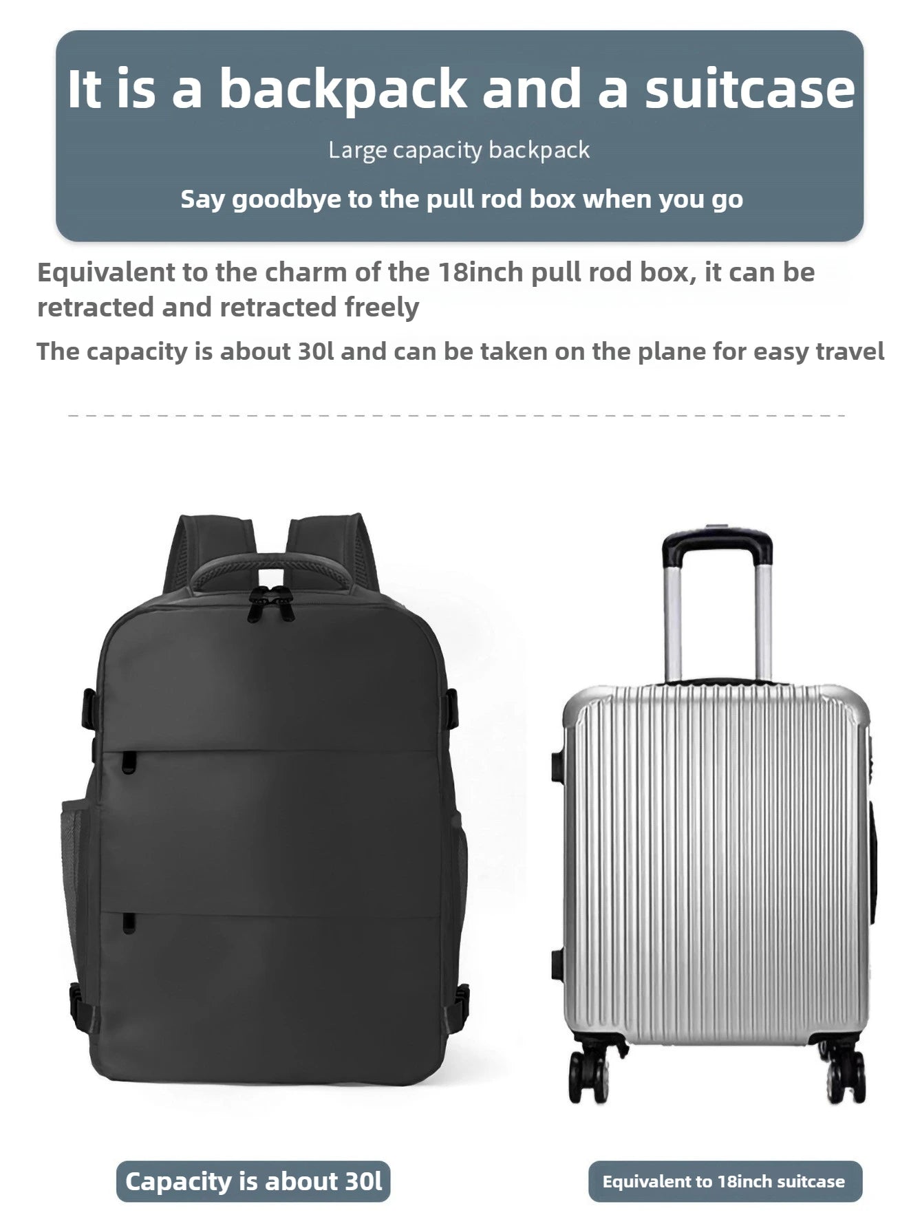 Mountaineering Bag Large Capacity Men's and Women's Business Commuter Leisure Backpack Multi-compartment Travel Backpack