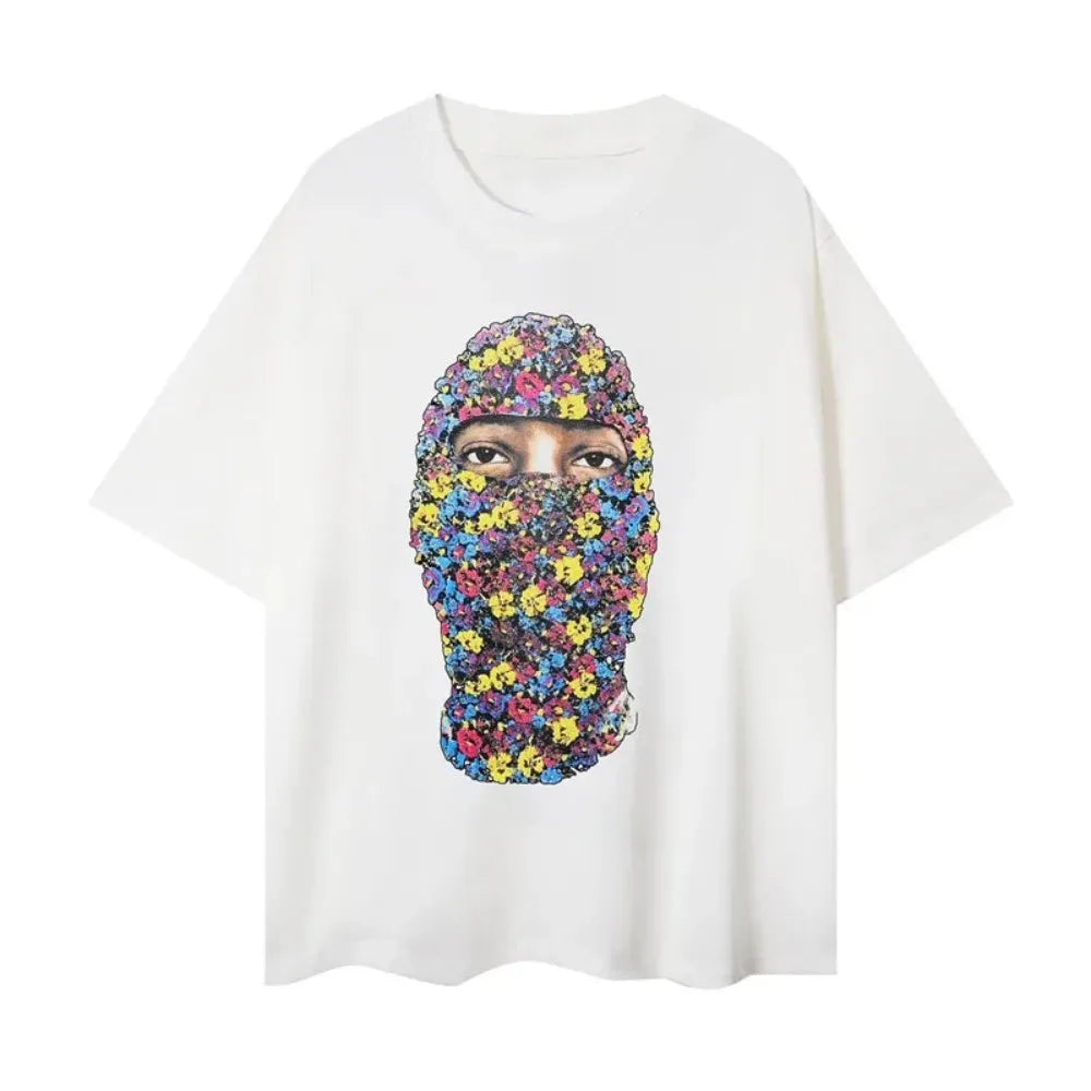 2025 Brand Designer Mens T-Shirts IH NOM UH NIT Letter Masked Men Printed Casual Short Sleeve Men Women 100% Cotton