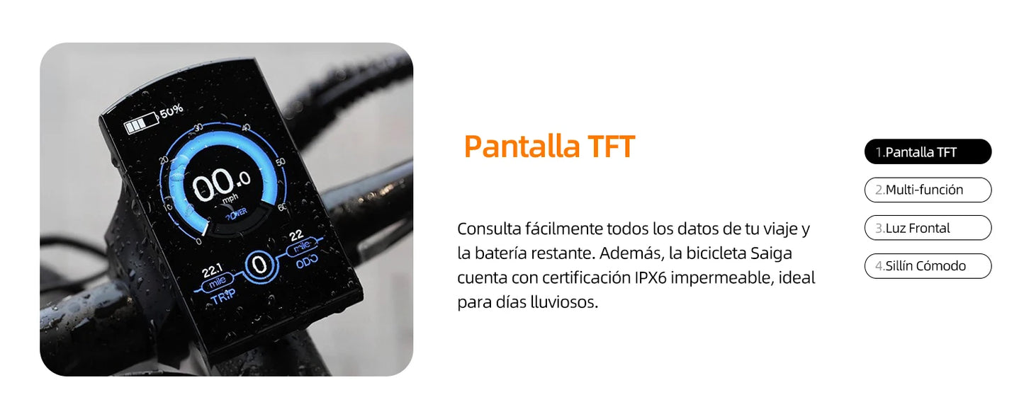 26''Fat Tire Ebike 1000W peak 48V 20Ah Removable Battery APP Control 90Mi Range GPS Tracking Electric Bike for Adults with UL/CE