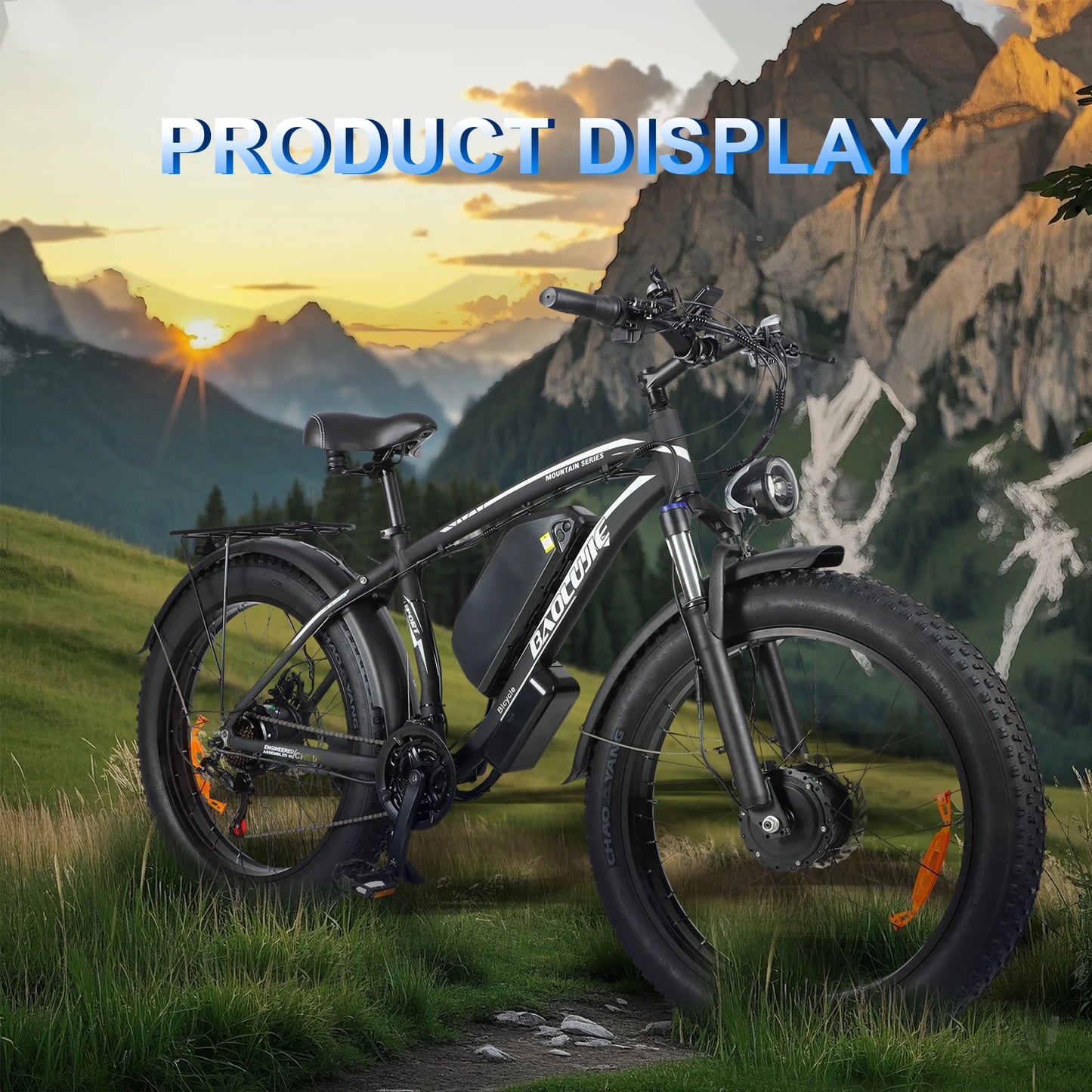 BAOLUJIE DP-2602 Electric Bicycle 3000W Motor 48V23Ah Battery City Commuter Electric Bike 26 inch tire all terrain E-bike