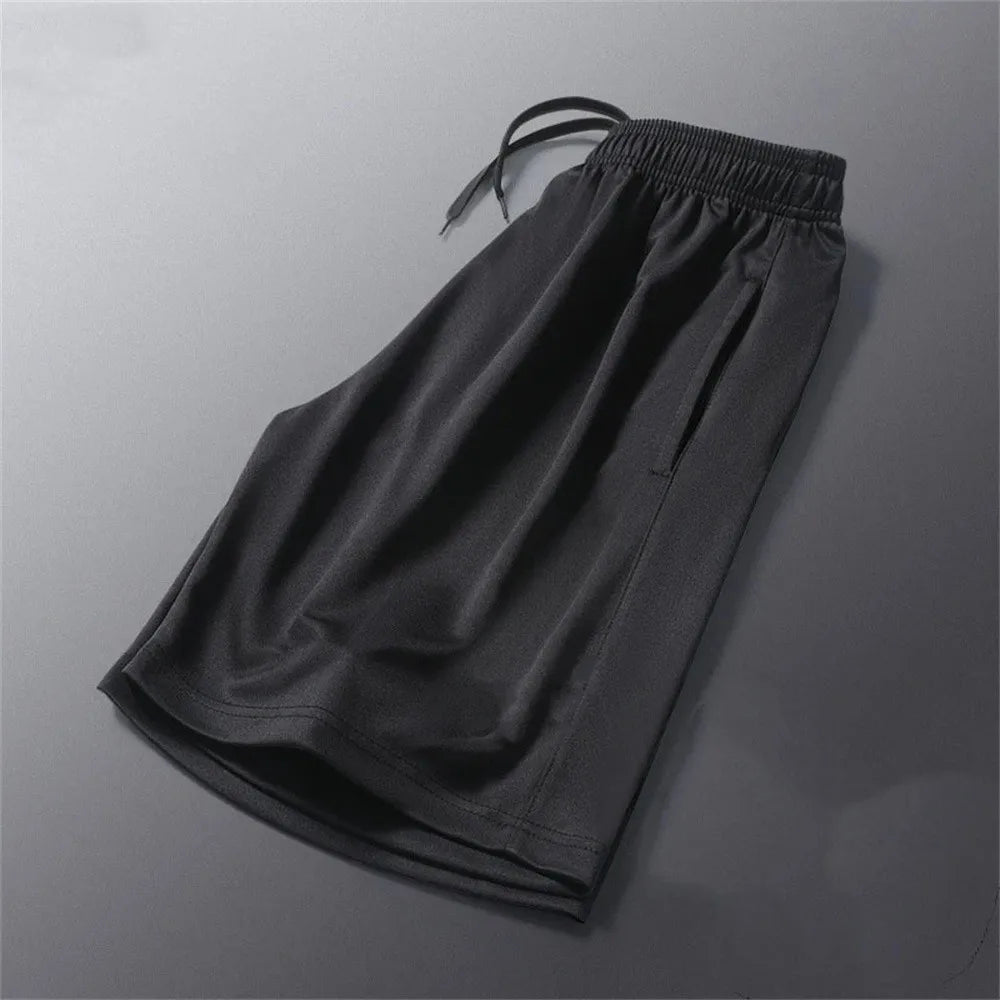 Men's Summer Cool Shorts Plus Size Sweatpants Casual Loose Running Basketball Sport Gym Fitness Training Workout Bottom Shorts