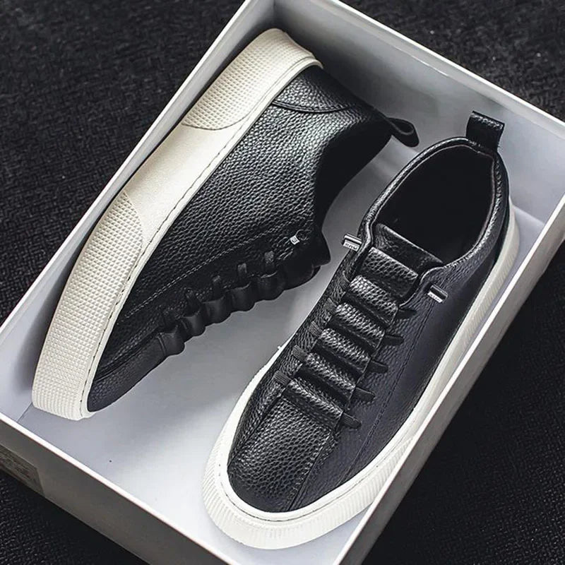 White Sneakers for Men  Fashion Casual Lace Up Round Toe Flat mens Running Sport Shoes Zapatillas Deportivas Hombre 2024