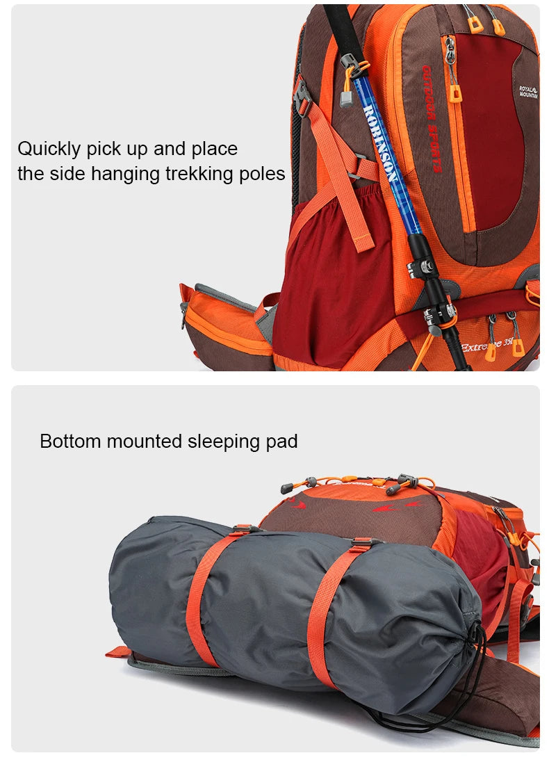 35L Hiking Backpack for Men Women Trekking Climbing Backpacks with Backplane Sports Bag Travel Luggage Bag