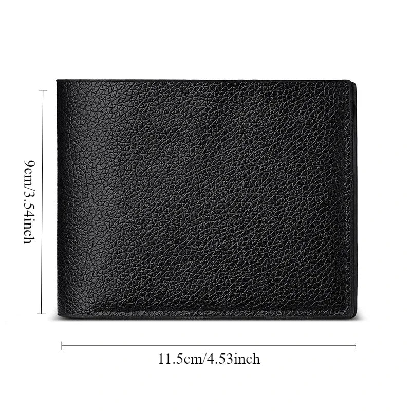 New Men's Wallet PU Leather Men Wallets Business Wallets for Man Short Black Walet Portefeuille Homme