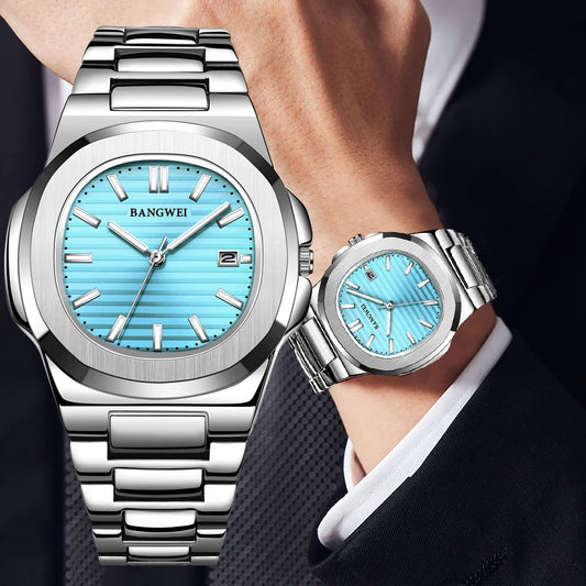 Watch For Men Top Brand Luxury  LIGE  Fashion Full  Steel Quartz Men Watches Date Business Sport Male Wristwatch Clock Montre Ho