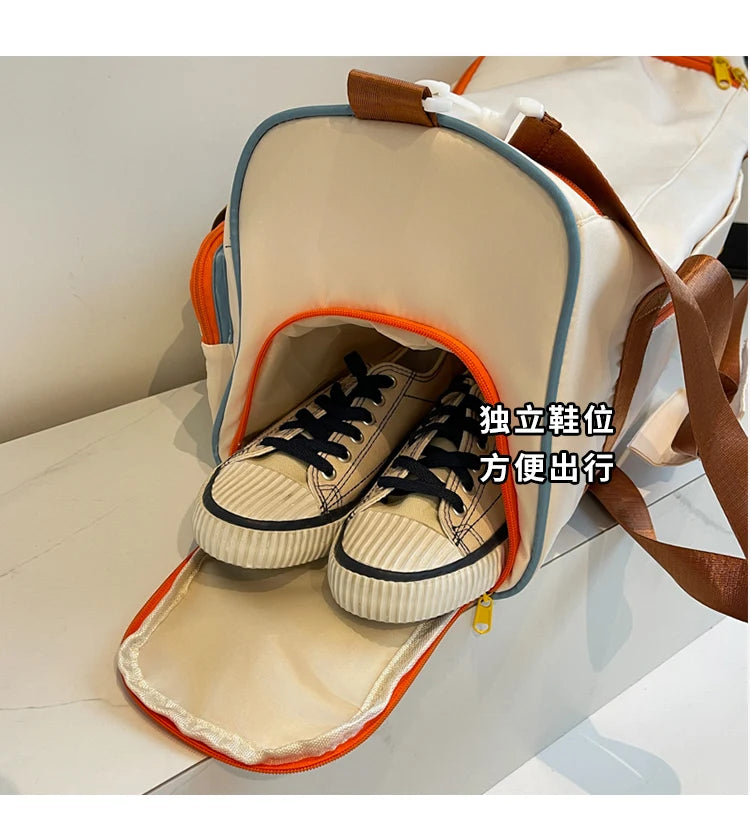 Travel Bag, Duffel Bag Cosmetics Bag, Professional Fitness Bag, Yoga Swimming Training Backpack, Satchel Shoulder Crossbody Tote Bag, Suitable for Men and Women