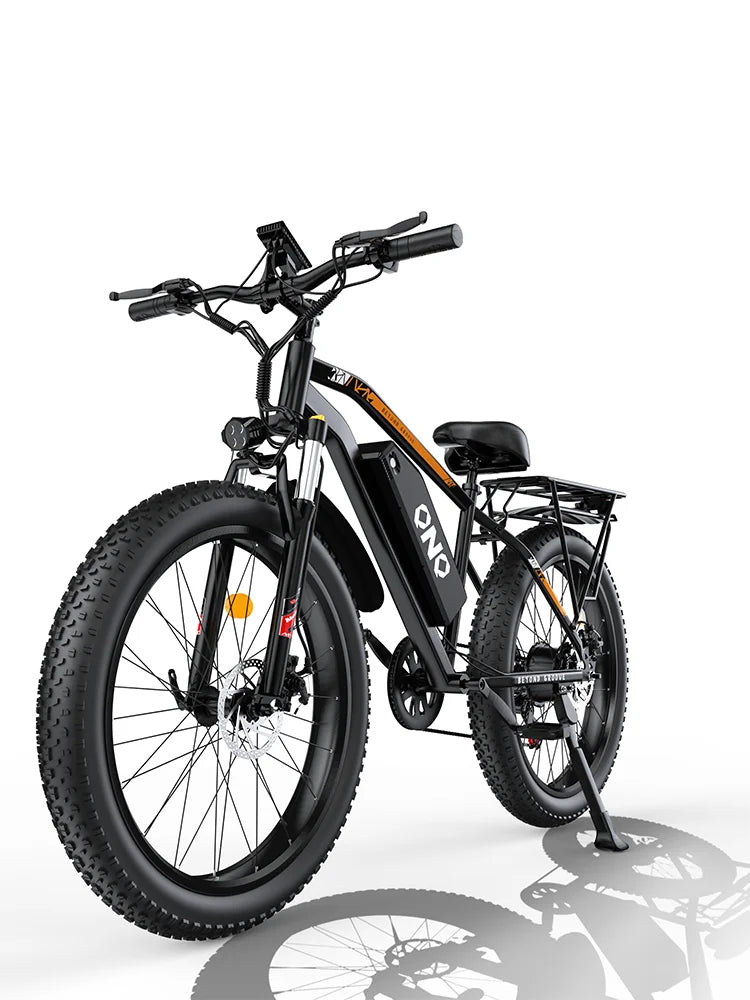 QNQ Electric Bike for Adults 1000W Electric Bicycle 48V 15AH E Bike 26" Fat Tire Mountain 31mph Dual Shock Absorber Ebike