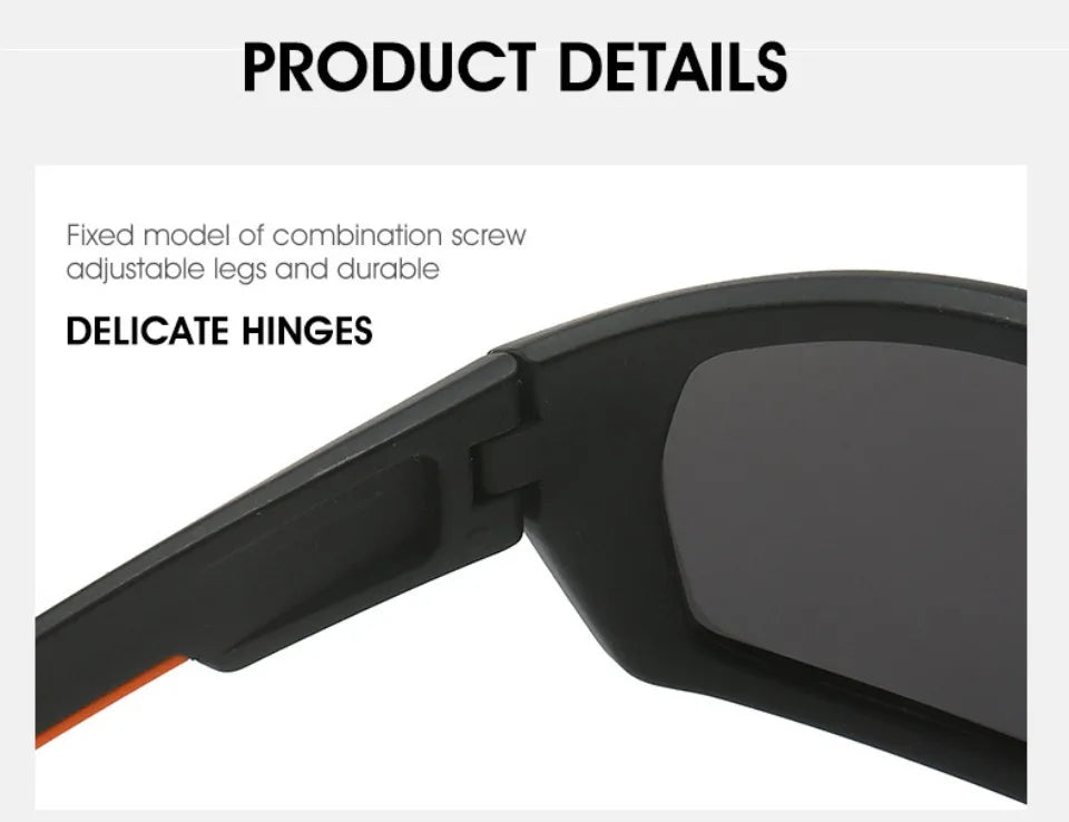 New Sunglasses for Men Sport Polarized Square Frame Camouflage Sun Glasses Driving Fishing Cycling Skiing Sun Eyewear UV400