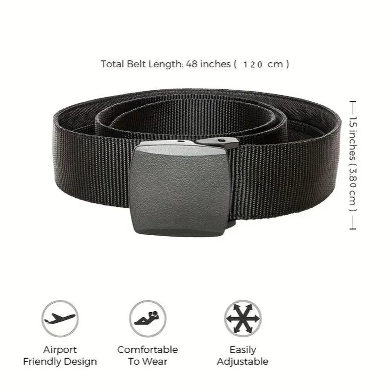 Men's Belt Outdoor Casual Canvas Belt Metal Free Training Nylon Tactical Belt With Pants Jeans Belt Sports Belts For Men Women