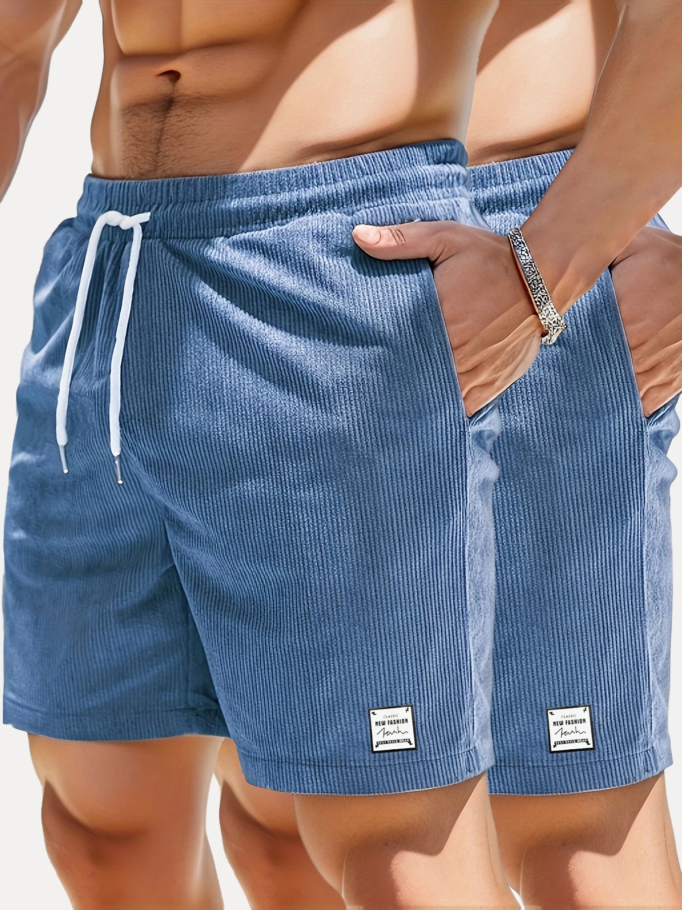 Summer New Arrival Sports Short Men New Comfortable Elastic Waist Clothing Male Breathable Short Trousers，Casual Shorts for  Men