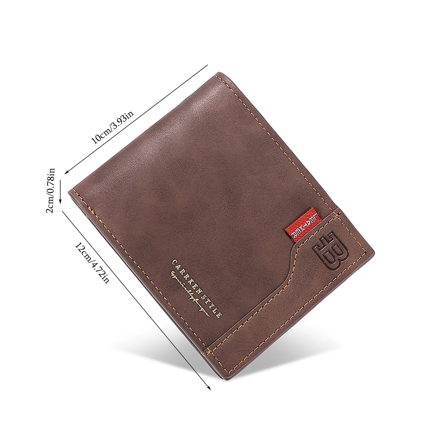 Men's Business Multi-function Short Wallet, Multi-card Wallet, Zipper Change Bag