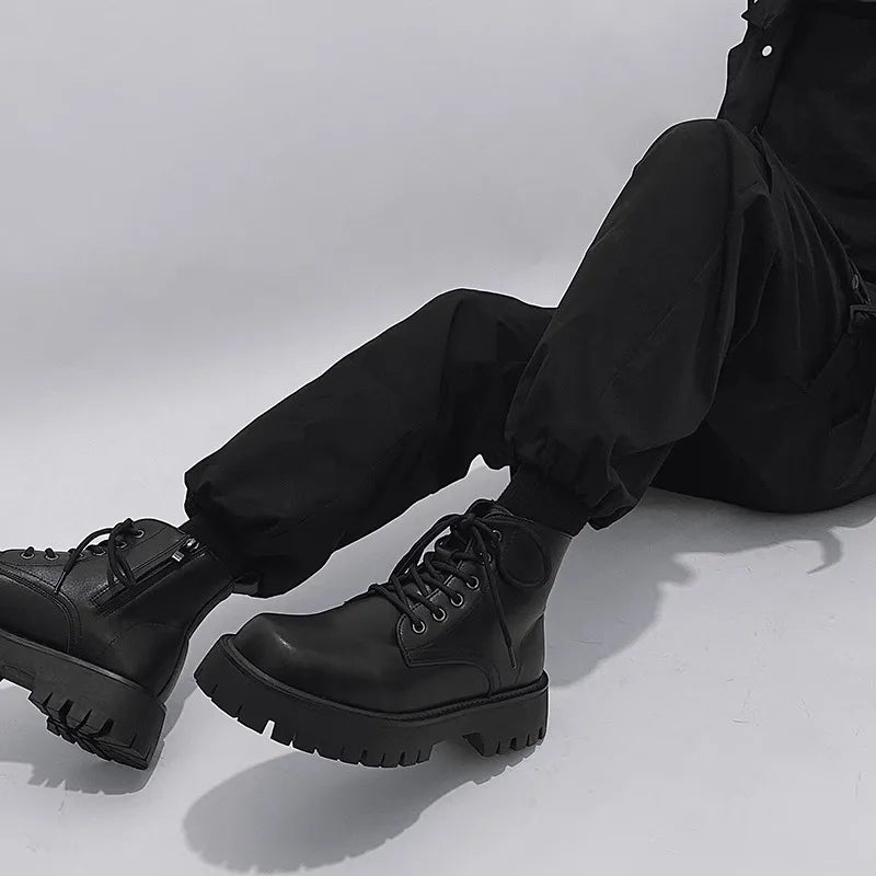 Tactical Boots Men Man Shoes Work and Safety Shoes Dress Booty Man High Heel Ankle Boots Mens Shoe Casual Sneakers Men's Boot