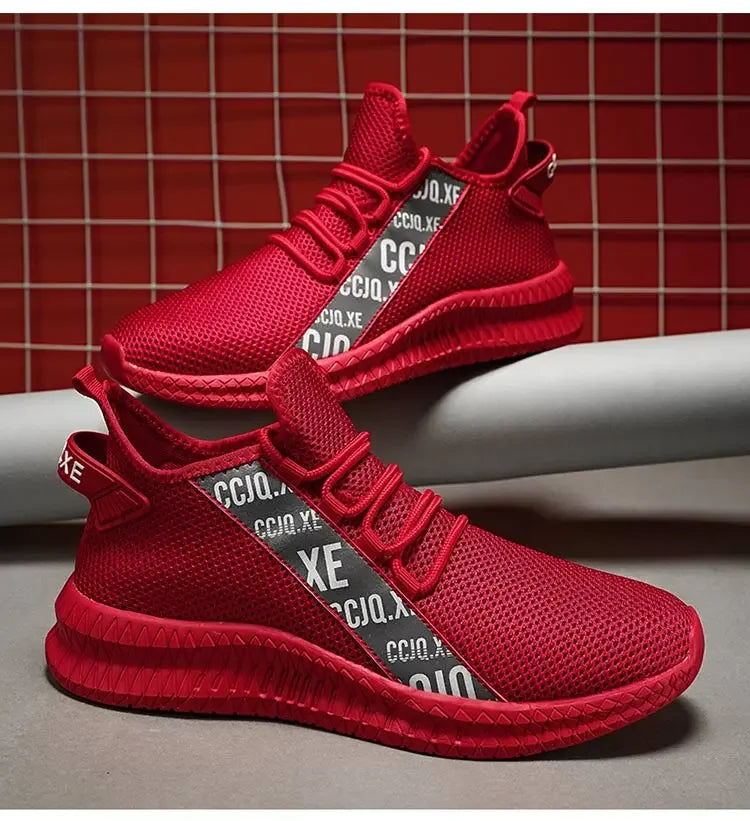 Shoes For Men Breathable Mesh Sneakers White Fashion Gym Casual Lightweight Walking Shoes Couple Plus Size Footwear