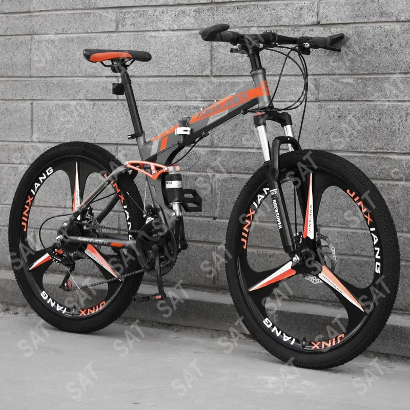 '27.5-Inch 26-Inch 20-Inch Fold Mountain Bike 7-Speed 21-Speed Fast Adult Folding 26'' Bicycle MTB Mountain Bike With Low Cost