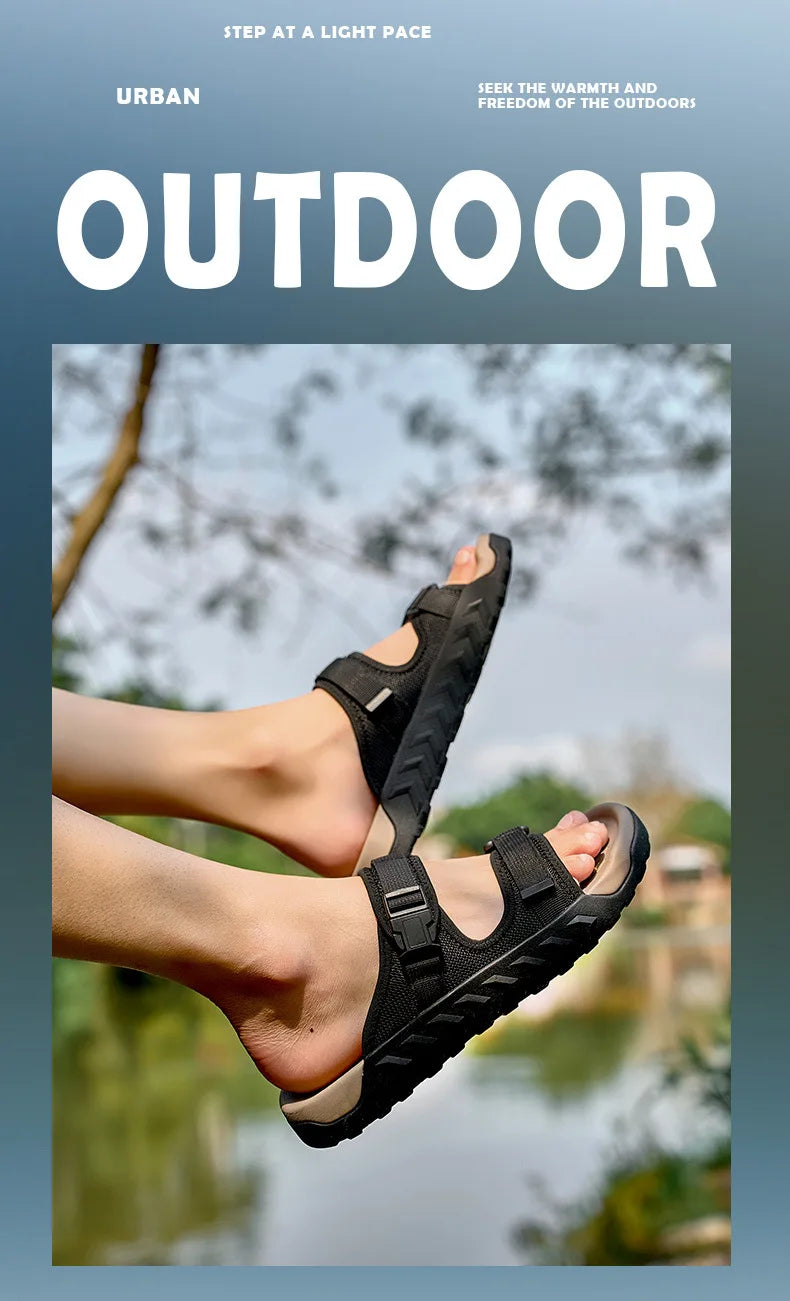Summer Men Women Casual Sandals Couple Breathable Beach Slipper Outdoor Thick Soled Non Slip Sports Slippers for Men Big Size47