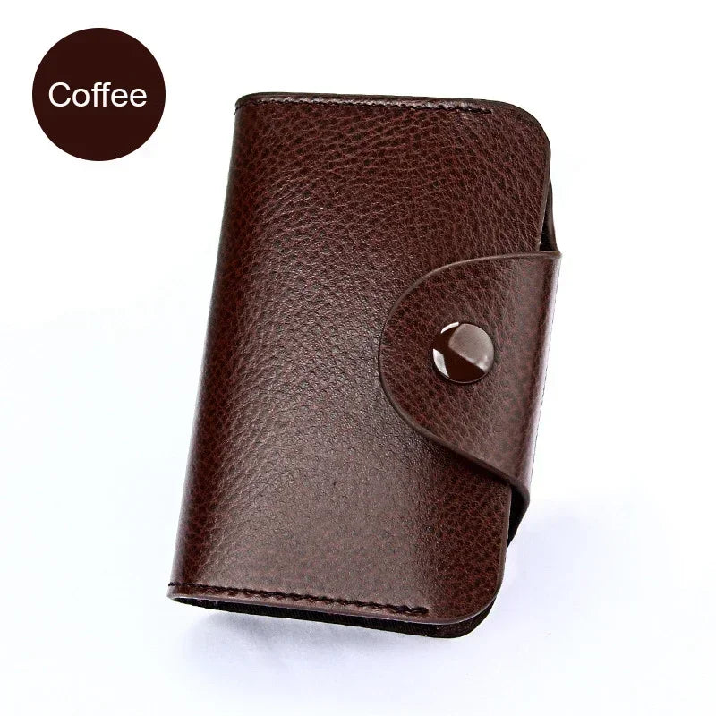 Real Leather Credit Card Holder Men Wallet Small Pouch Money Bag Big Capacity Cardholder Case Genuine Leather Wallets Pochette