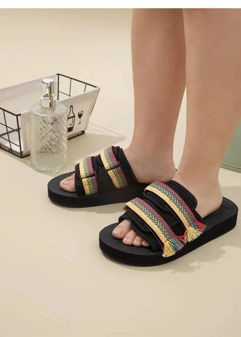 Men Casual Slippers Fashion Indoor Outdoor Beach Women White Sandals Increase Height Round Toe Non-Slip Unisex Zapatos Hombre