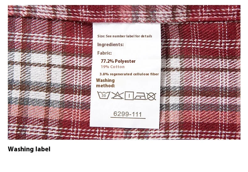 2025 New Men's Checkered Shirt Spring and Autumn Long Sleeve Slimming Shirt Korean Men's Best Selling Fashion Trend Top