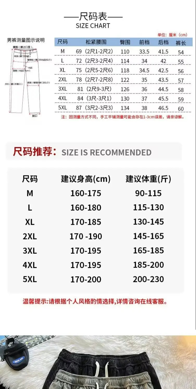 Working Shorts Men's 2025 New Summer Trendy American Functional Pants Loose Straight Five-point Pants Short Shorts for Man Jeans