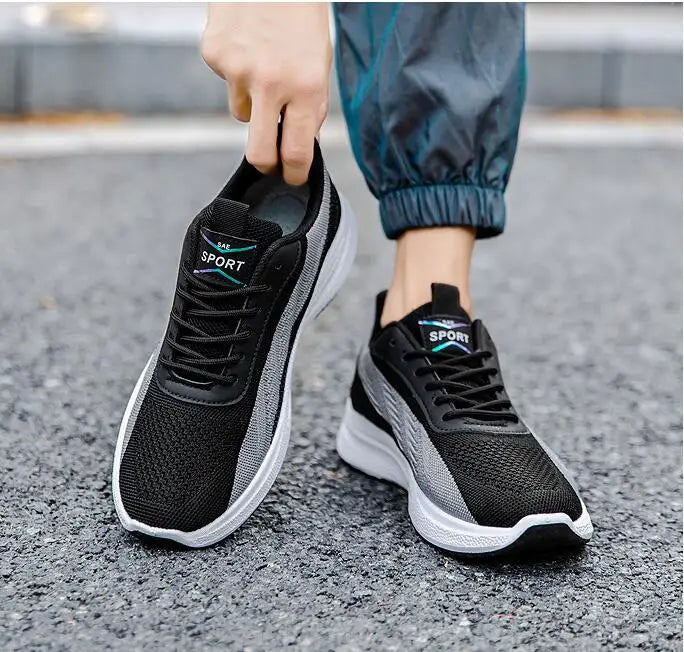 Men's shoes Casual lightweight non-slip fashion sneakers Breathable running shoes Outdoor walking training tennis shoes for men