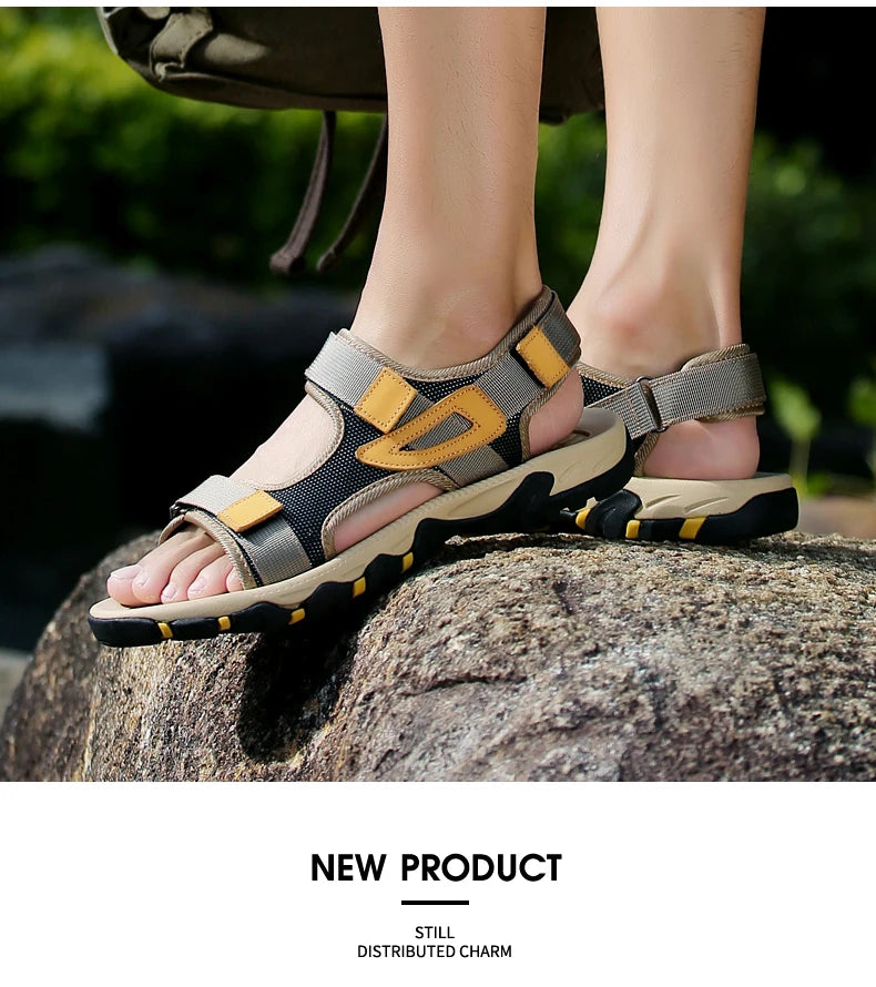 Big Size Summer Comfortable Outdoor Men's Sandals Lightweight Men Shoes For Male Casual Shoes Water Walking Soft Beach Sandals
