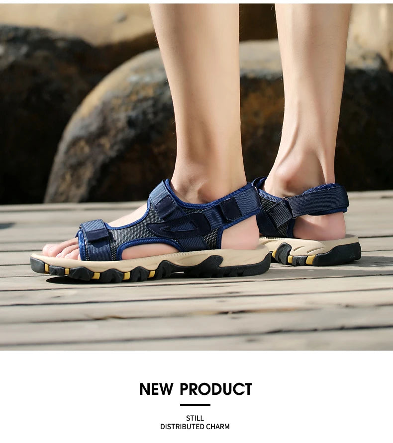 Big Size Summer Comfortable Outdoor Men's Sandals Lightweight Men Shoes For Male Casual Shoes Water Walking Soft Beach Sandals