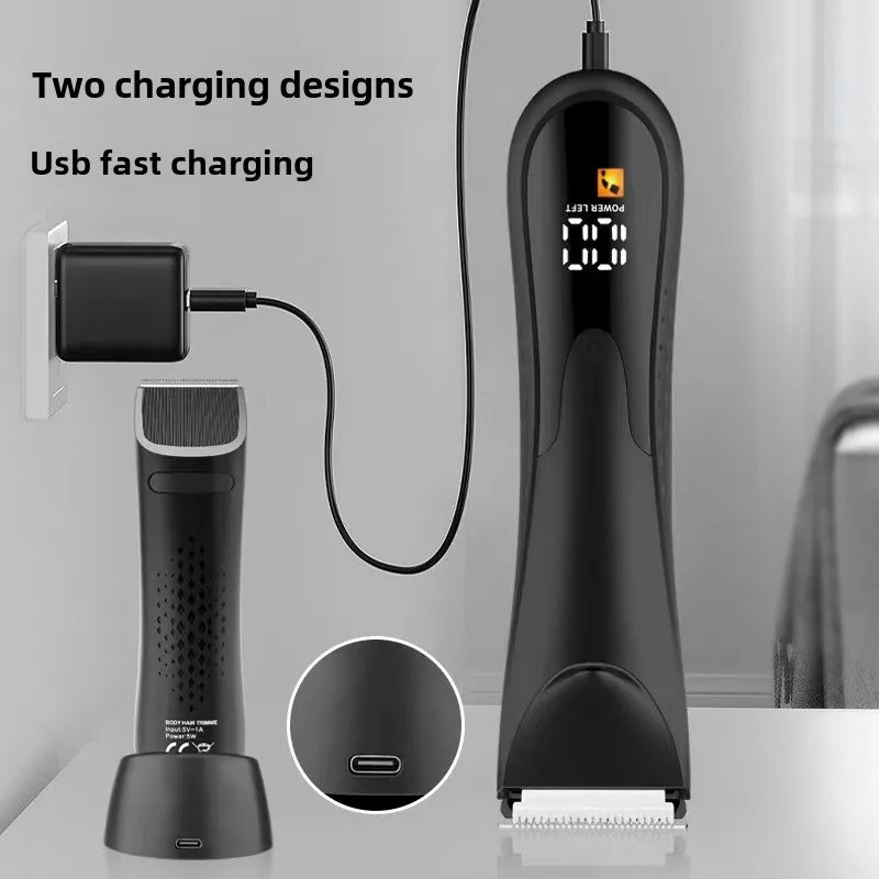 Electric Beard Trimmer for Men Cordless Hair Clippers Trimmer Set Waterproof Men Grooming Kit for Shaving Face Body Hair Trimmer