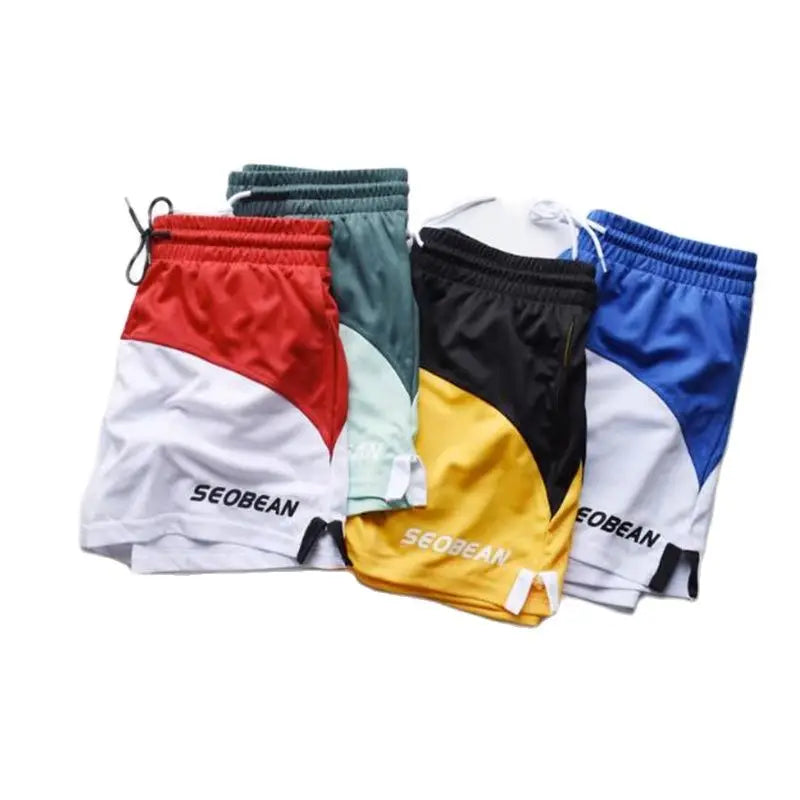Men's Shorts Ropa Hombre Sport Shorts Men Clothing Patchwork Basketball Fitness Short For Men Gym Bermuda Masculina SEOBEAN New