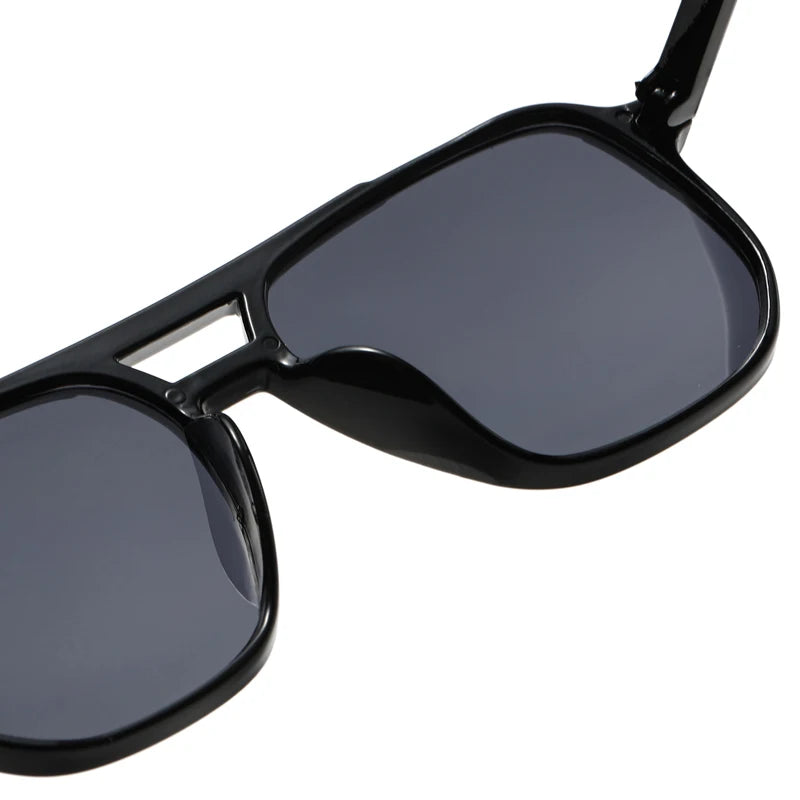 6pcs Combination Fashion Rivet Double Beam Men's Sunglasses Pilot Sun Glasses Cross-border Riding Driving