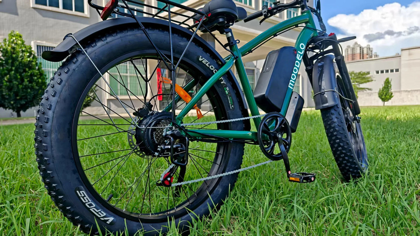 US Delivery Moobelo M1 2000W EBike 48V 22.4AH 35mph 26" Fat Tire Waterproof All-Terrain Adult EBike One-year Warranty