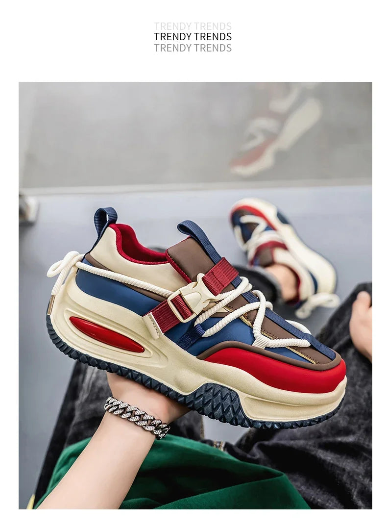 Fashion Men's Sneakers 2025 Trend Personalized Casual Men Shoes Comfort Platform vulcanized Shoes for Men Zapatillas De Hombre