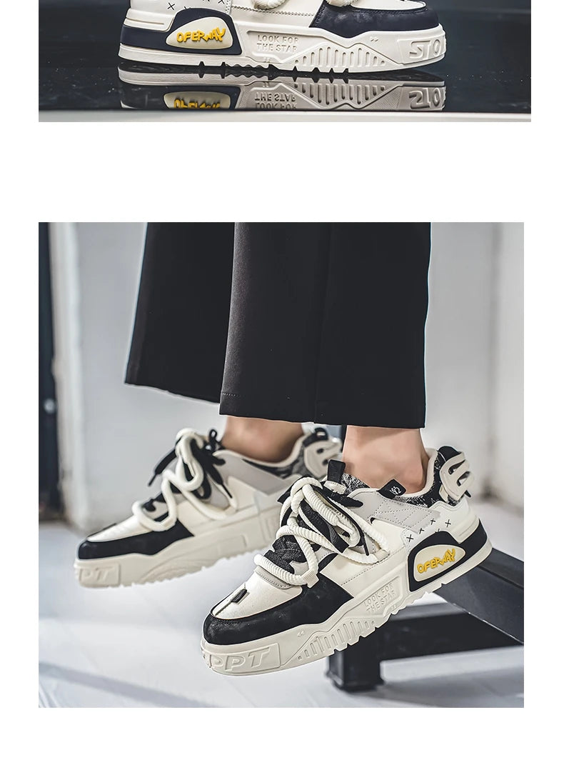 Shoes For Men Tennis Bread Hip-Hop Punk Skateboard Shoes Fashion Male Sneakers Couple Outdoor Sport Casual Shoes