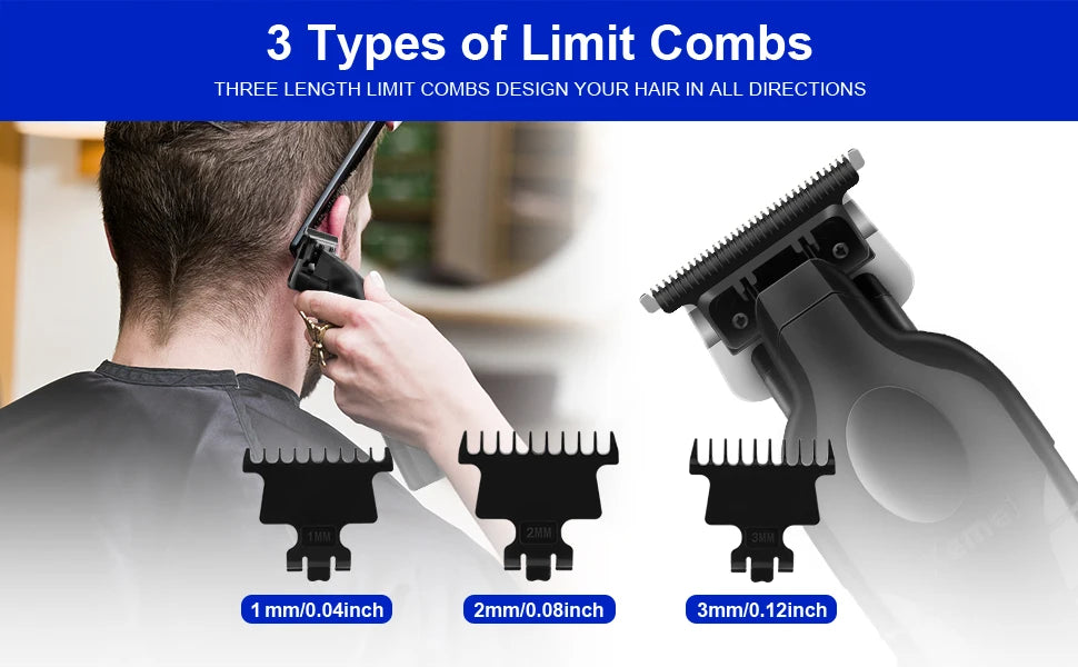 Kemei KM-2296 KM-2299 KM-1102 Hair Clipper Kit Men's Electric Shaver Hair Trimmer Machine Professional Hair Cutting Machine