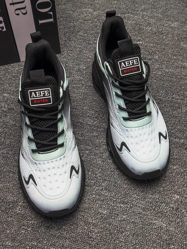 Casual Running Shoes for Men Breathable Knit Sneakers Mens Tennis Trainers 2025 New Fashion Sports Shoes Shock-absorb Sneakers