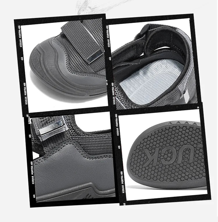 Men's Sandals Soft Bottom Summer Vacation Casual Beach Shoes Breathable Baotou Sandals