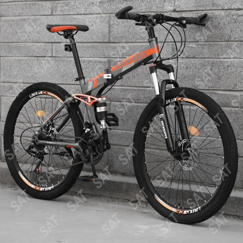 '27.5-Inch 26-Inch 20-Inch Fold Mountain Bike 7-Speed 21-Speed Fast Adult Folding 26'' Bicycle MTB Mountain Bike With Low Cost