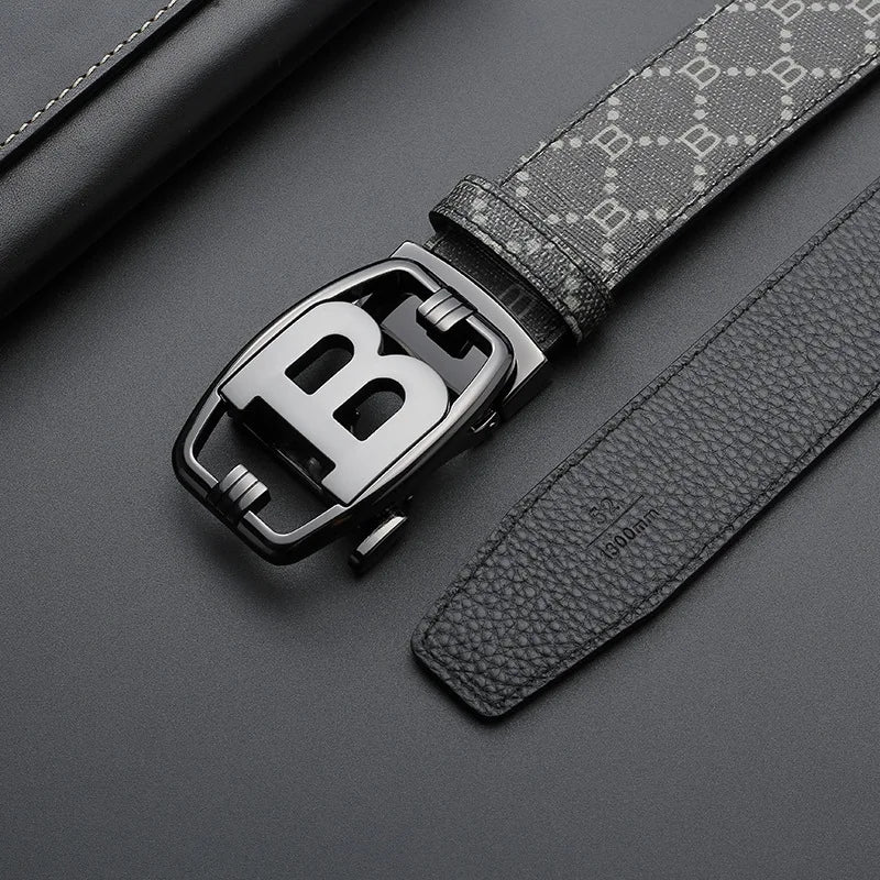 2025 New Business Men Belts Casual Fashion Luxury work belt Designer Famous Brand Male B Buckle Leather Belt for men jeans