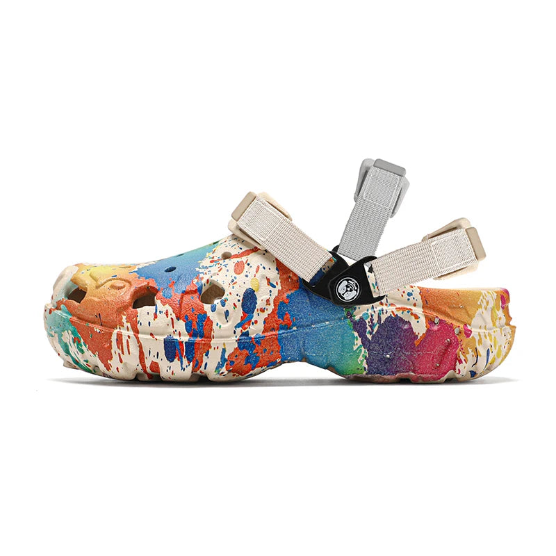New men's slippers sandals men's garden shoes flat shoes camouflage sandals men's sports shoes outdoor activity floor home shoes